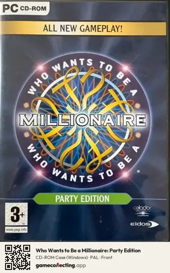 Who Wants to Be a Millionaire: Party Edition Computer, PAL box front