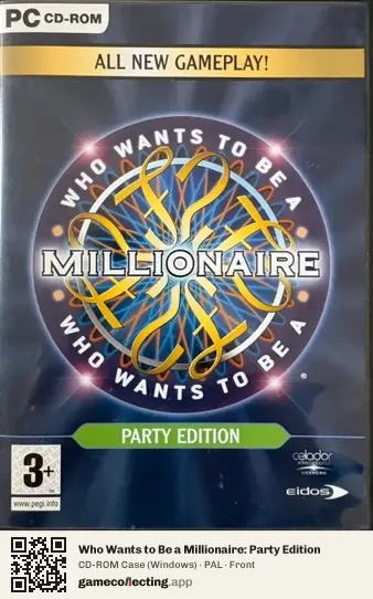 Who Wants to Be a Millionaire: Party Edition Computer, PAL box front