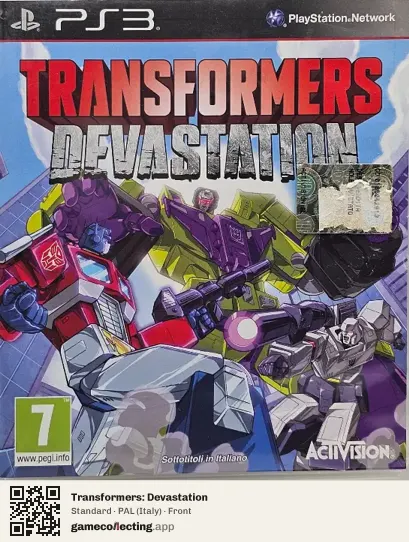 Transformers: Devastation PlayStation 3, Italy box front