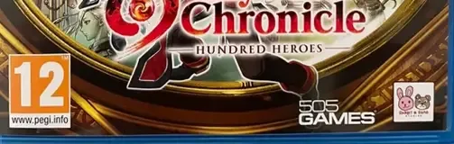 Eiyuden Chronicle: Hundred Heroes, the PEGI square on its front
