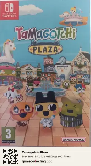 Tamagotchi Plaza Nintendo Switch, United Kingdom box front