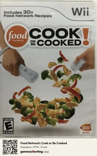 Food Network: Cook or Be Cooked Nintendo Wii, NTSC box front