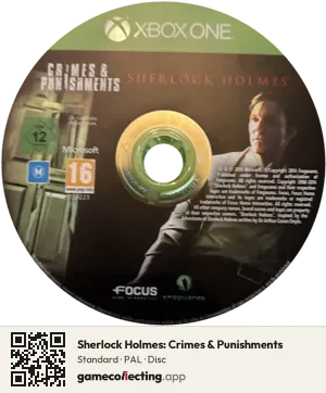 Sherlock Holmes: Crimes & Punishments Xbox One, PAL disc