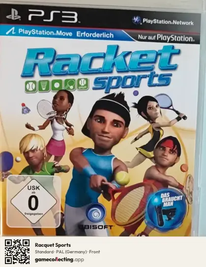 Racquet Sports PlayStation 3, Germany box front