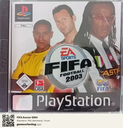 FIFA Soccer 2003 PlayStation, Germany box front