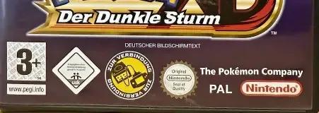 Pokémon XD: Gale of Darkness, the USK square on its front