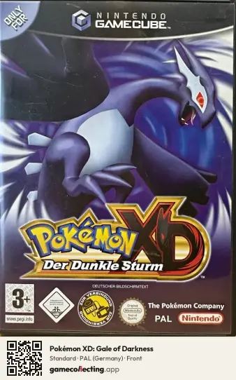 Pokémon XD: Gale of Darkness Nintendo GameCube, Germany box front