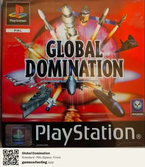 Global Domination PlayStation, Spain box front