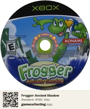 Frogger: Ancient Shadow Xbox, NTSC disc