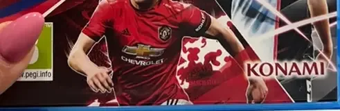eFootball PES 2020, the PEGI square on its front