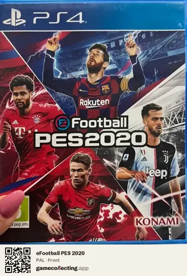 eFootball PES 2020 PlayStation 4, PAL box front