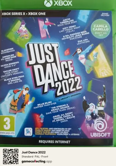 Just Dance 2022 Xbox Series X, PAL box front