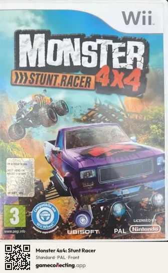 Monster 4x4: Stunt Racer Nintendo Wii, PAL box front