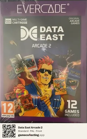 Data East Arcade 2 Evercade, PAL box front
