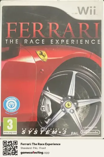 Ferrari: The Race Experience Nintendo Wii, PAL box front