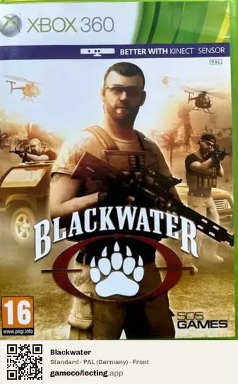 Blackwater Xbox 360, Germany box front