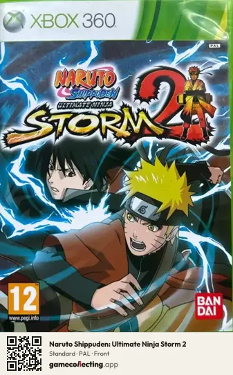 Naruto Shippuden: Ultimate Ninja Storm 2 Xbox 360, PAL box front