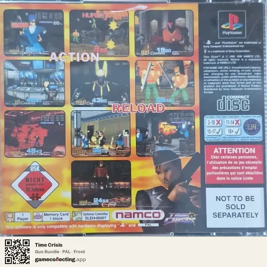 Time Crisis PlayStation, PAL box front