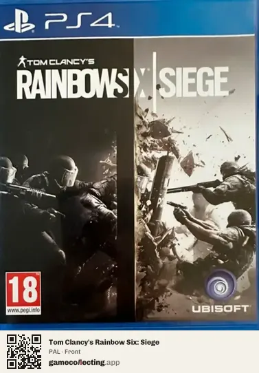 Tom Clancy's Rainbow Six: Siege PlayStation 4, PAL box front