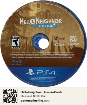 Hello Neighbor: Hide and Seek PlayStation 4, NTSC disc