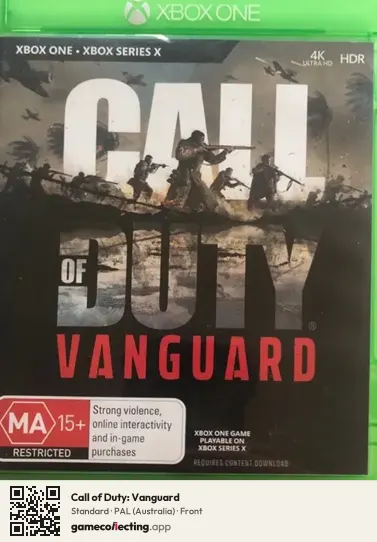 Call of Duty: Vanguard Xbox One, Australia box front