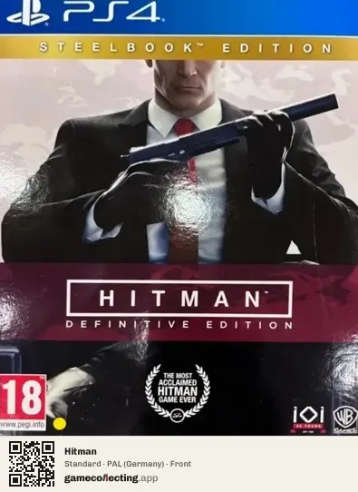 Hitman PlayStation 4, Germany box front