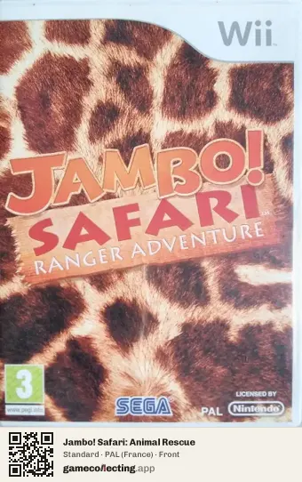 Jambo! Safari: Animal Rescue Nintendo Wii, France box front