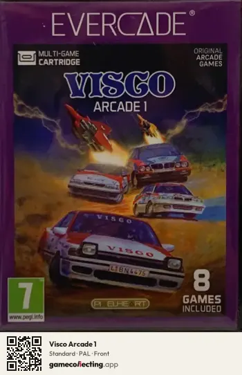 Visco Arcade 1 Evercade, PAL box front