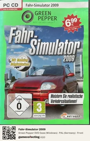 Fahr-Simulator 2009 Computer, Germany box front