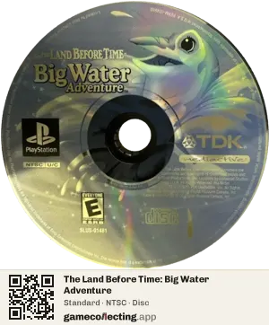 The Land Before Time: Big Water Adventure PlayStation, NTSC disc