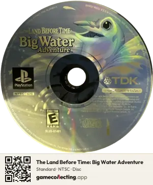 The Land Before Time: Big Water Adventure PlayStation, NTSC disc