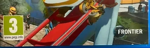 Planet Coaster: Console Edition, the PEGI square on its front