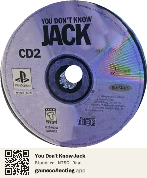 You Don't Know Jack PlayStation, NTSC disc