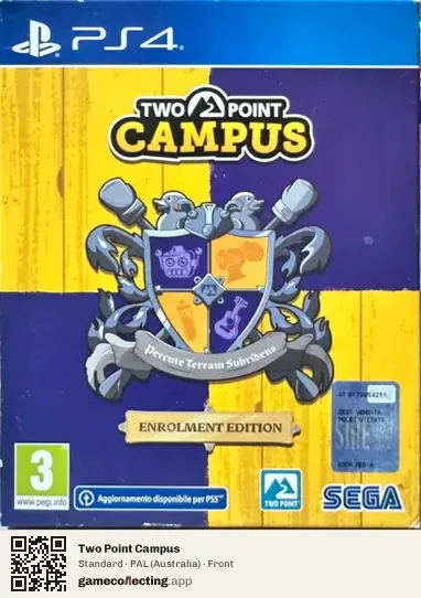 Two Point Campus PlayStation 4, Australia box front