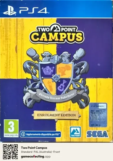 Two Point Campus PlayStation 4, Australia box front