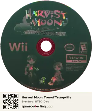 Harvest Moon: Tree of Tranquility Nintendo Wii, NTSC disc