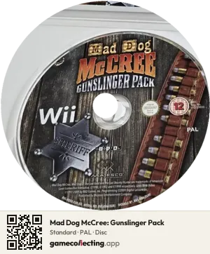 Mad Dog McCree: Gunslinger Pack Nintendo Wii, PAL disc