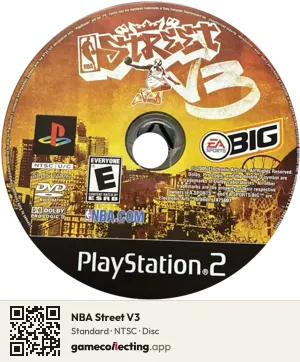 NBA Street V3 PlayStation 2, NTSC disc