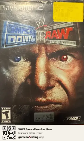 WWE SmackDown! vs. Raw PlayStation 2, NTSC box front