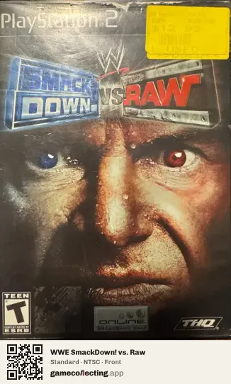 WWE SmackDown! vs. Raw PlayStation 2, NTSC box front