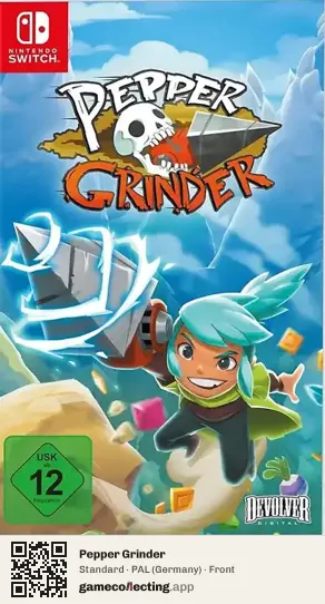 Pepper Grinder Nintendo Switch, Germany box front