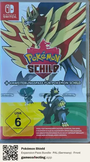 Pokémon Shield Nintendo Switch, Germany box front