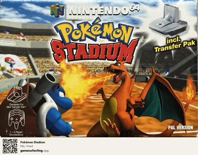 Pokémon Stadium Nintendo 64, PAL box front