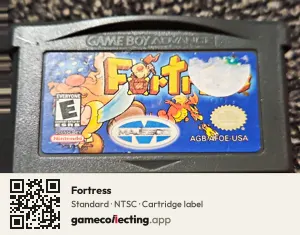 Fortress Game Boy Advance, NTSC cartridge label