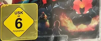 Super Mario 3D World + Bowser's Fury, the USK square on its front