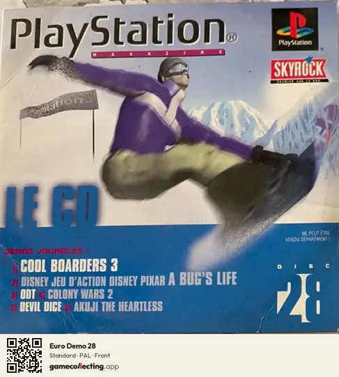 Euro Demo 28 PlayStation, PAL box front