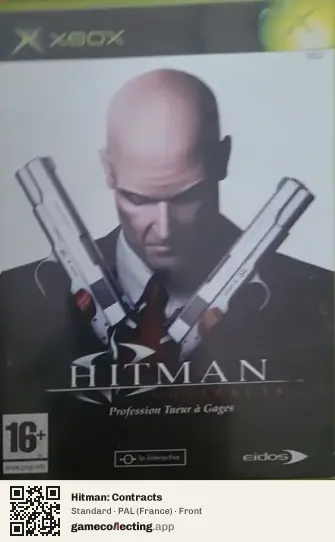 Hitman: Contracts Xbox, France box front