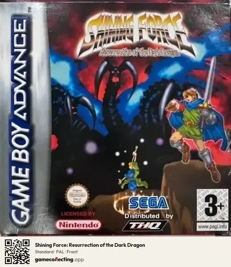 Shining Force: Resurrection of the Dark Dragon Game Boy Advance, PAL box front