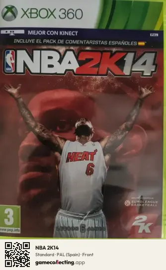 NBA 2K14 Xbox 360, Spain box front