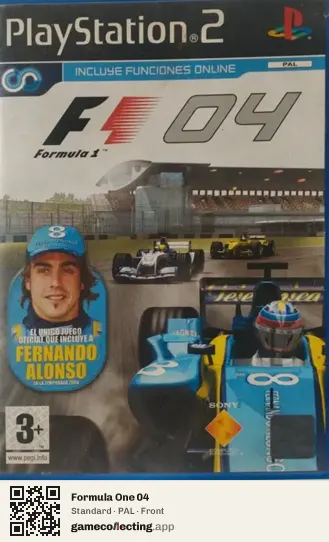 Formula One 04 PlayStation 2, PAL box front